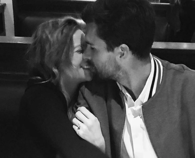 Brittany Snow and Tyler Stanaland engagement photo