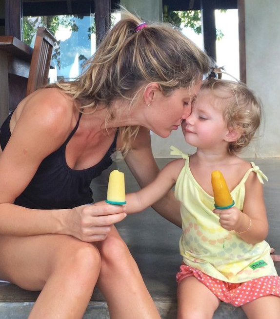 Gisele Bundchen with daughter Vivian