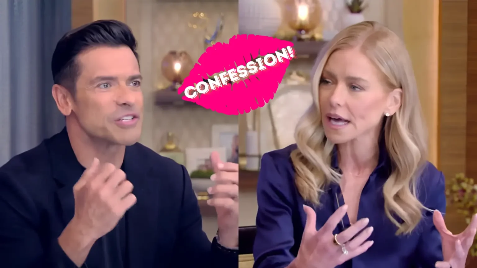 Mark Consuelos Admits to Kelly Ripa About Kissing A Fan on Live TV Mark Consuelos Admits to Kelly Ripa About Kissing A Fan