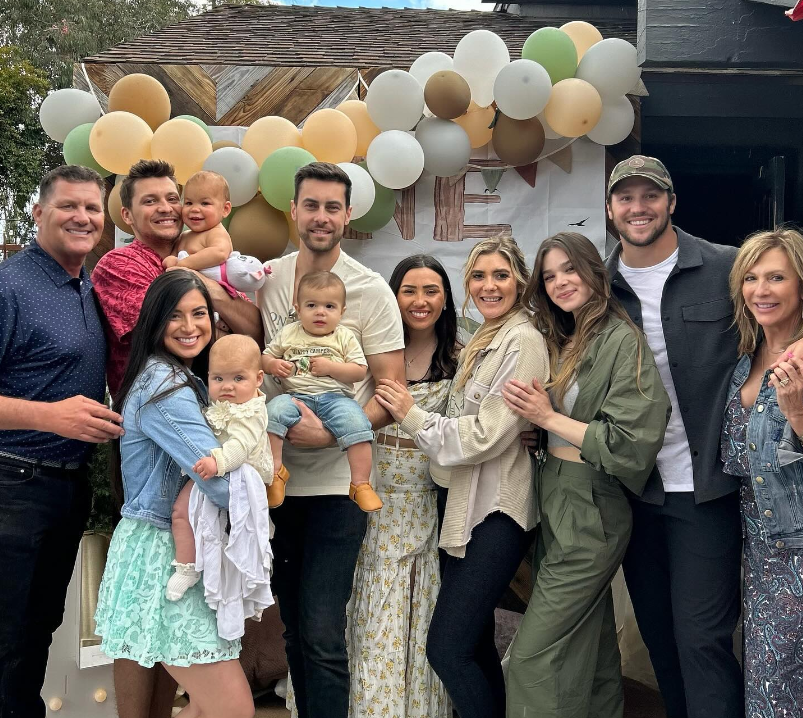 Hailee Steinfeld with Josh Allen's family