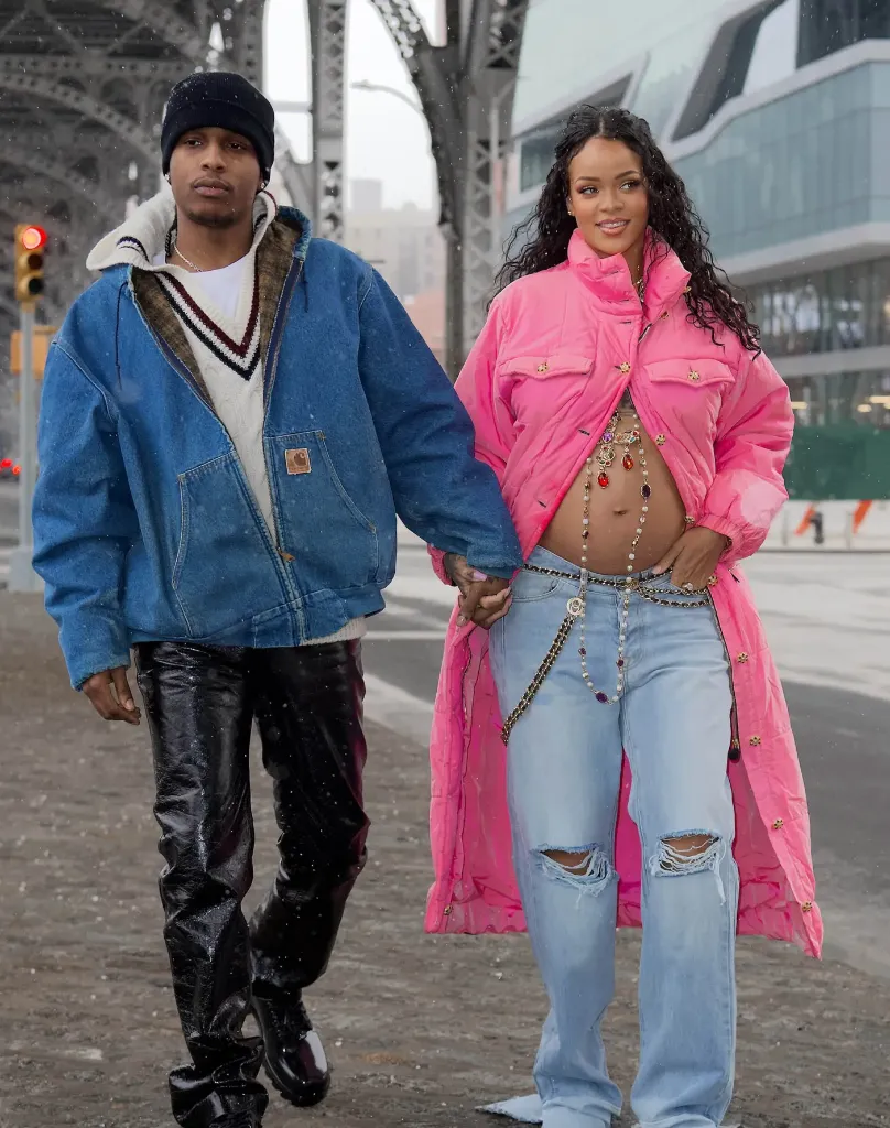 A$AP Rocky with his girlfriend Rihanna