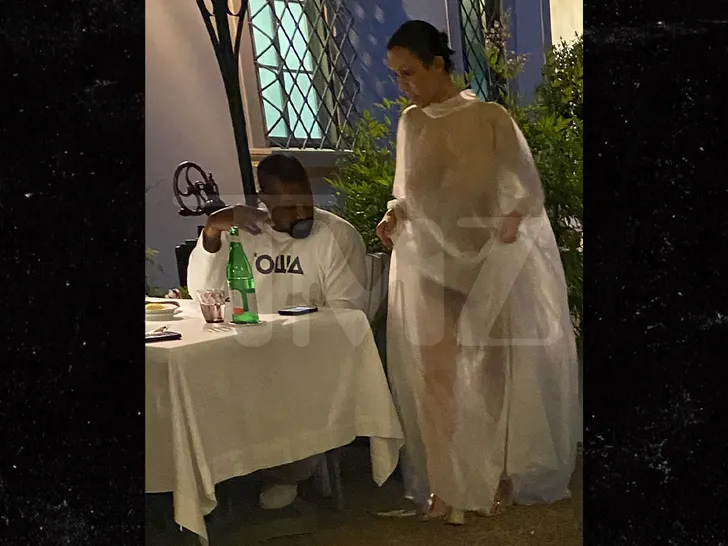 Bianca Censori And Kanye West's Relationship Timeline 5 Bianca Censori and Kanye West enjoying dinner date in Italy