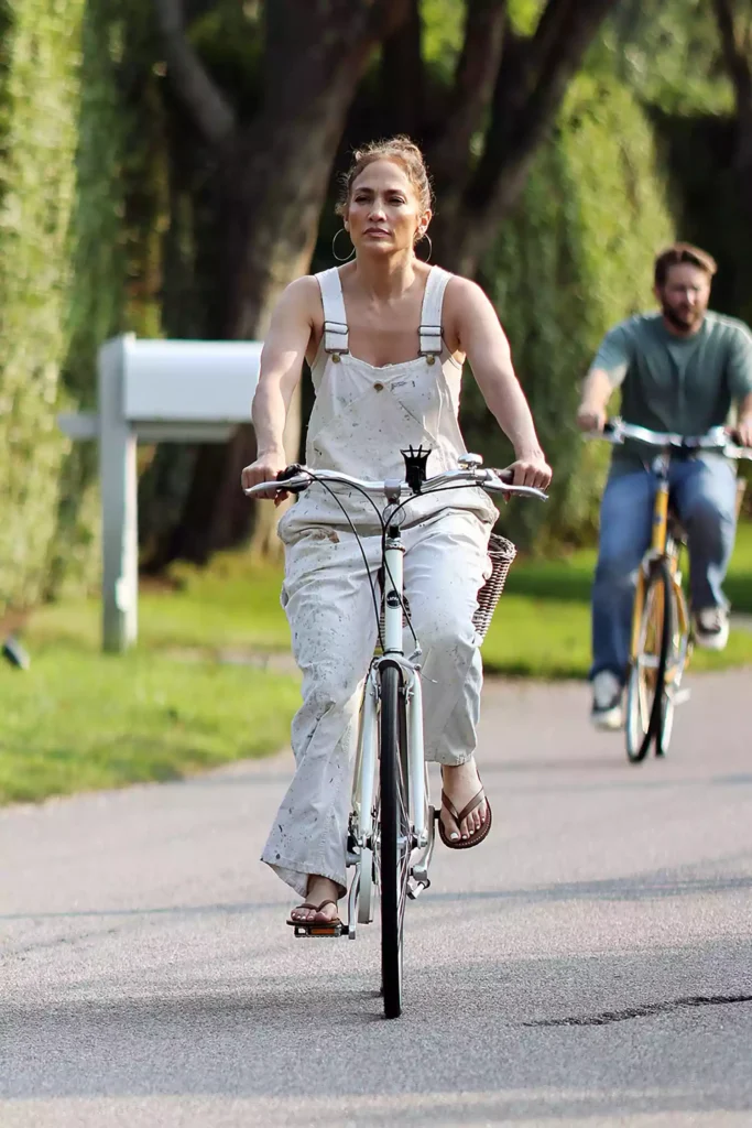 Jennifer Lopez enjoying solo bike ride on her second wedding anniversary