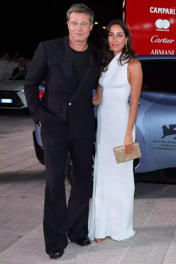 Brad Pitt and Ines De Ramon at the Venice Film Festival