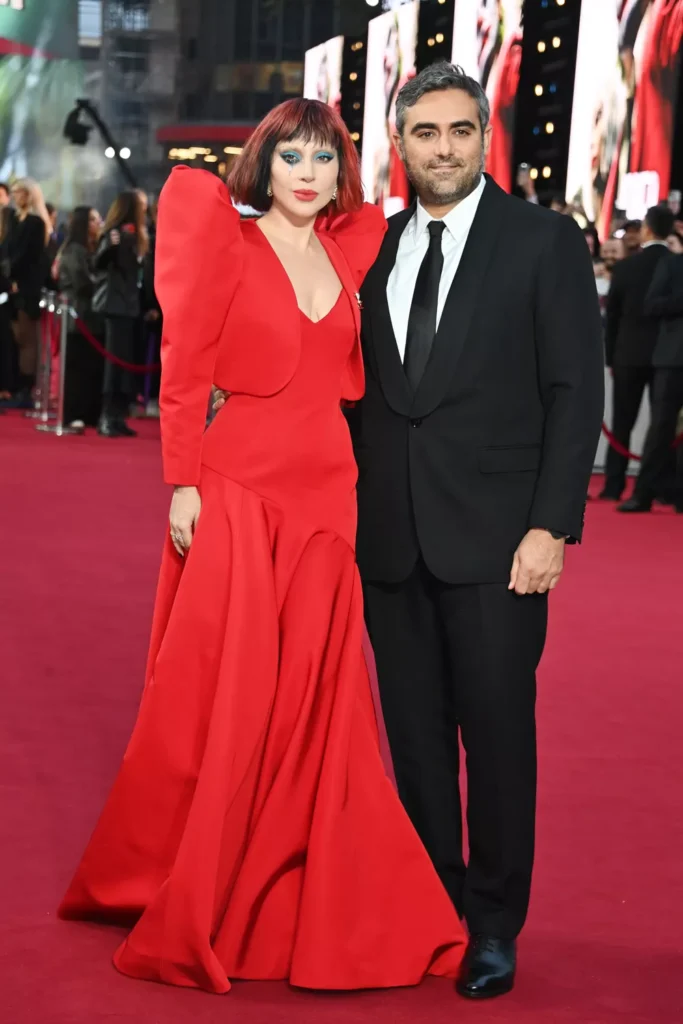 Lady Gaga and Michael Polansky on the red carpet of the London premiere of Joker Folie à Deux