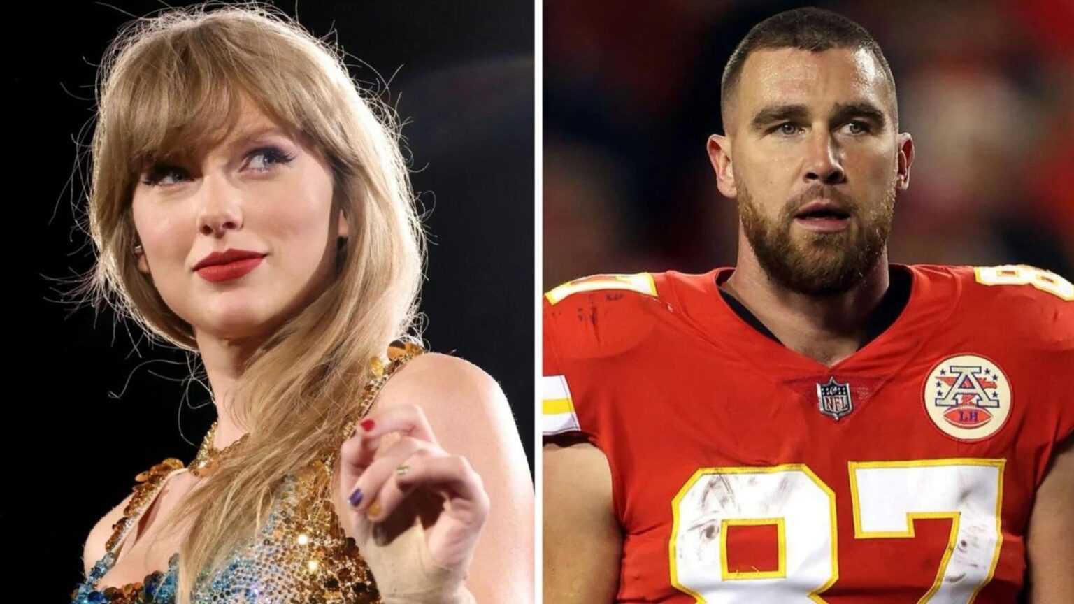 Taylor Swift and Travis Kelce