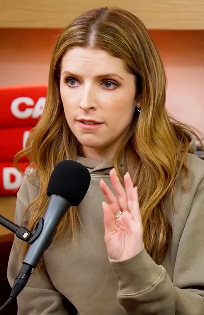 Anna Kendrick on the set of Call Her Daddy podcast 