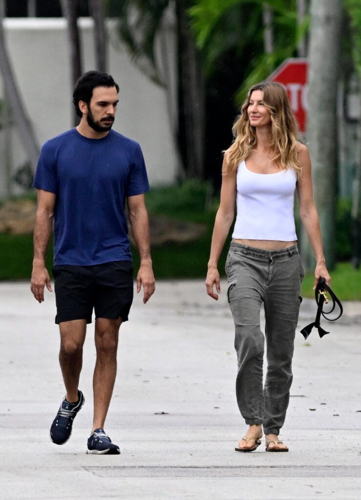 Gisele Bündchen and Joaquim Valente on a morning stroll together 