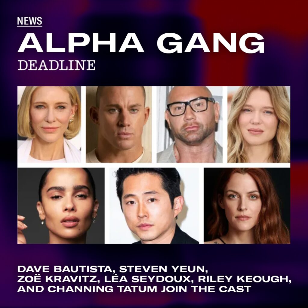 Channing Tatum and Zoë Kravitz to co-star in their upcoming film, Alpha Gang