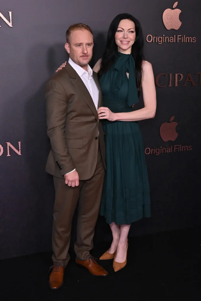 Laura Prepon and Ben Foster at the London premiere of the 2022 film, Emancipation