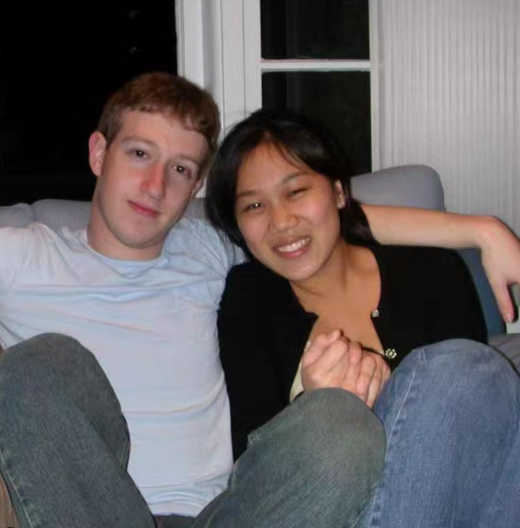 Mark Zuckerberg and Priscilla Chan during their college days