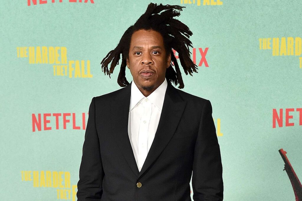 Jay Z on the red carpet of a Netflix event