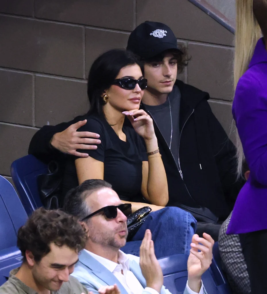 Kylie Jenner and Timothee Chalamet at the 2023 US Open Image Credits Getty