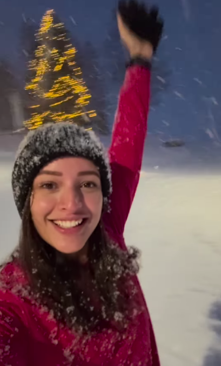 Triptii Dimri enjoys snowfall in Finland