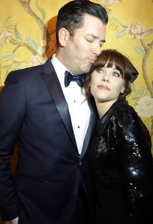 Zooey Deschanel and Jonathan Scott at the 2024 Governors Awards