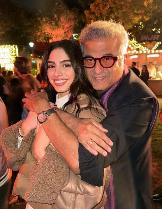 Khushi Kapoor with her father Boney Kapoor