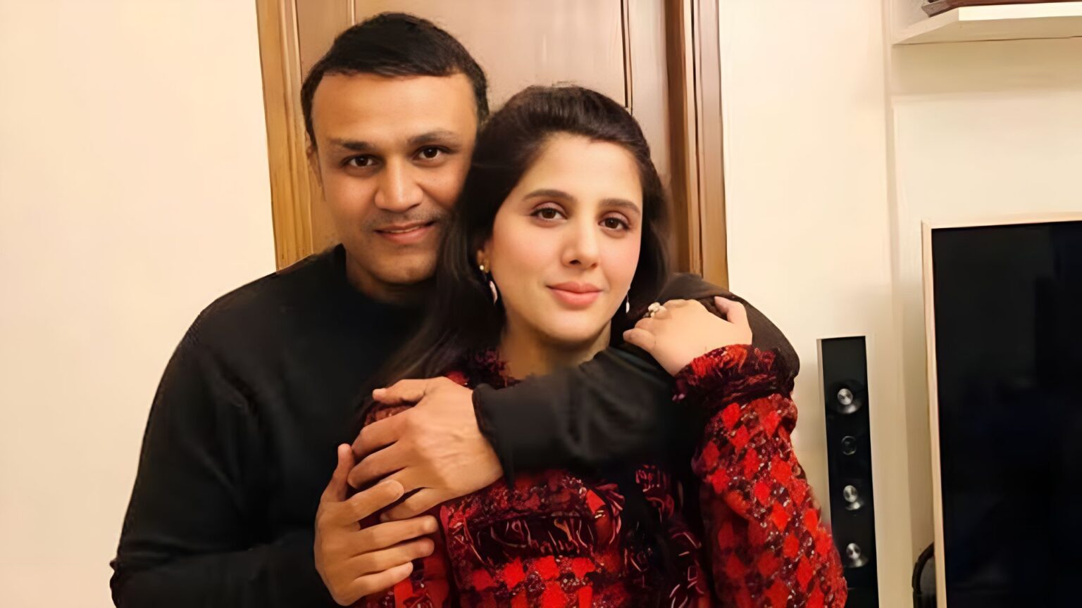 Virender Sehwag and Aarti Ahlawat