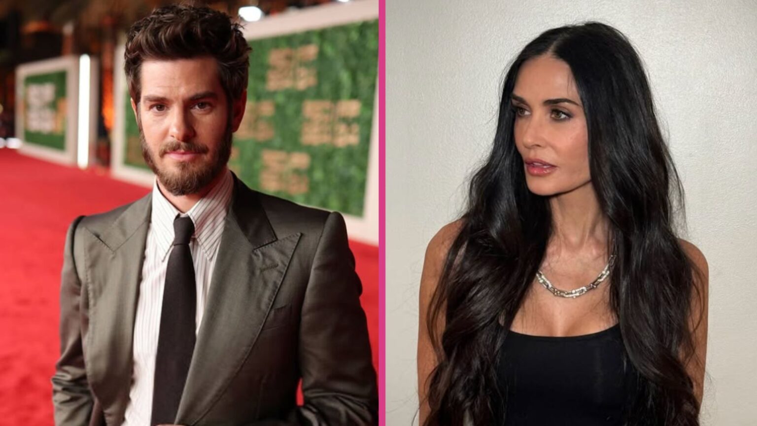 Andrew Garfield and Demi Moore