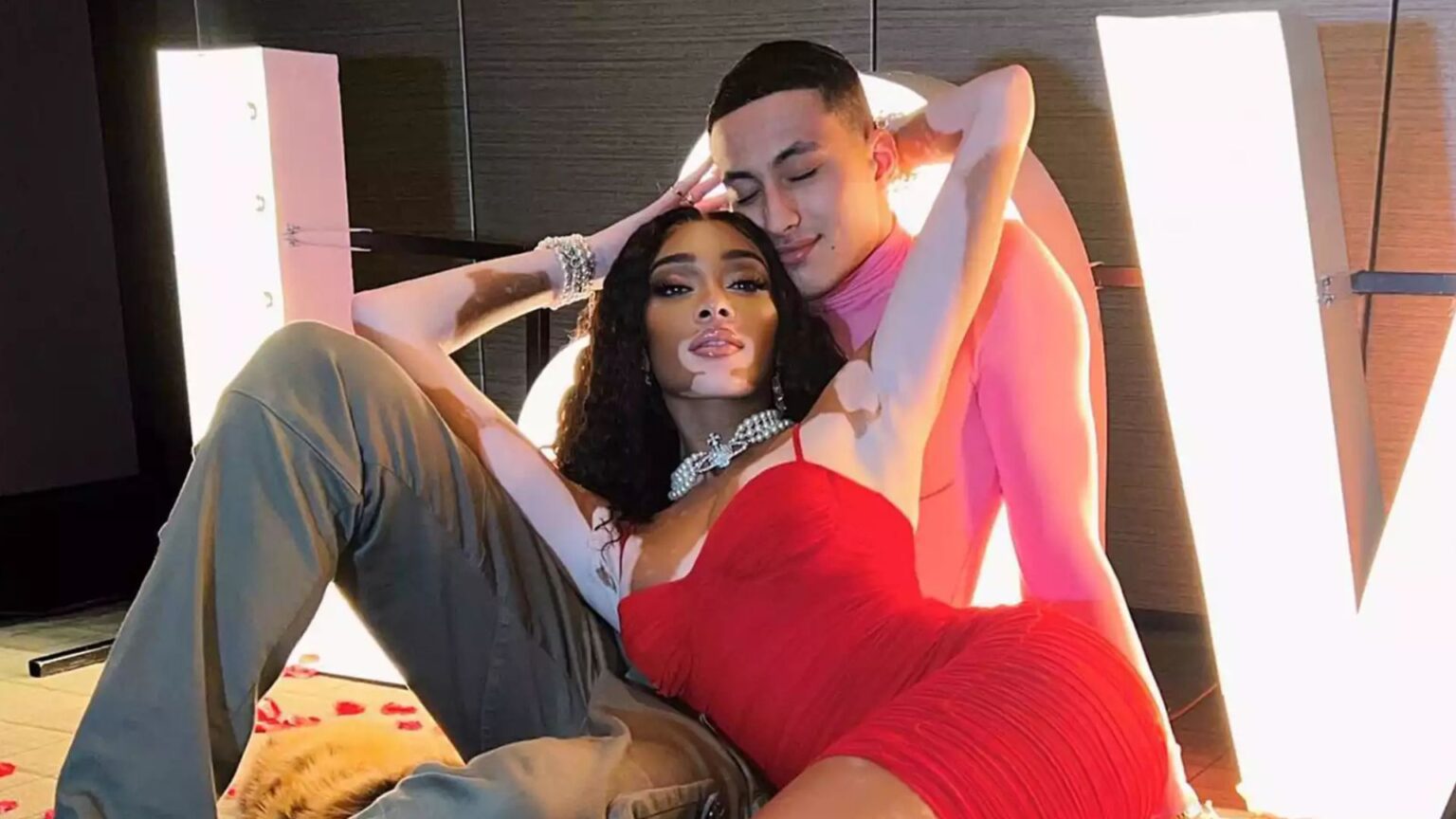 Supermodel Winnie Harlow Shares Exclusive Images From Her Dreamy Engagement To NBA Star Beau Winnie Harlow and Kyle Kuzma