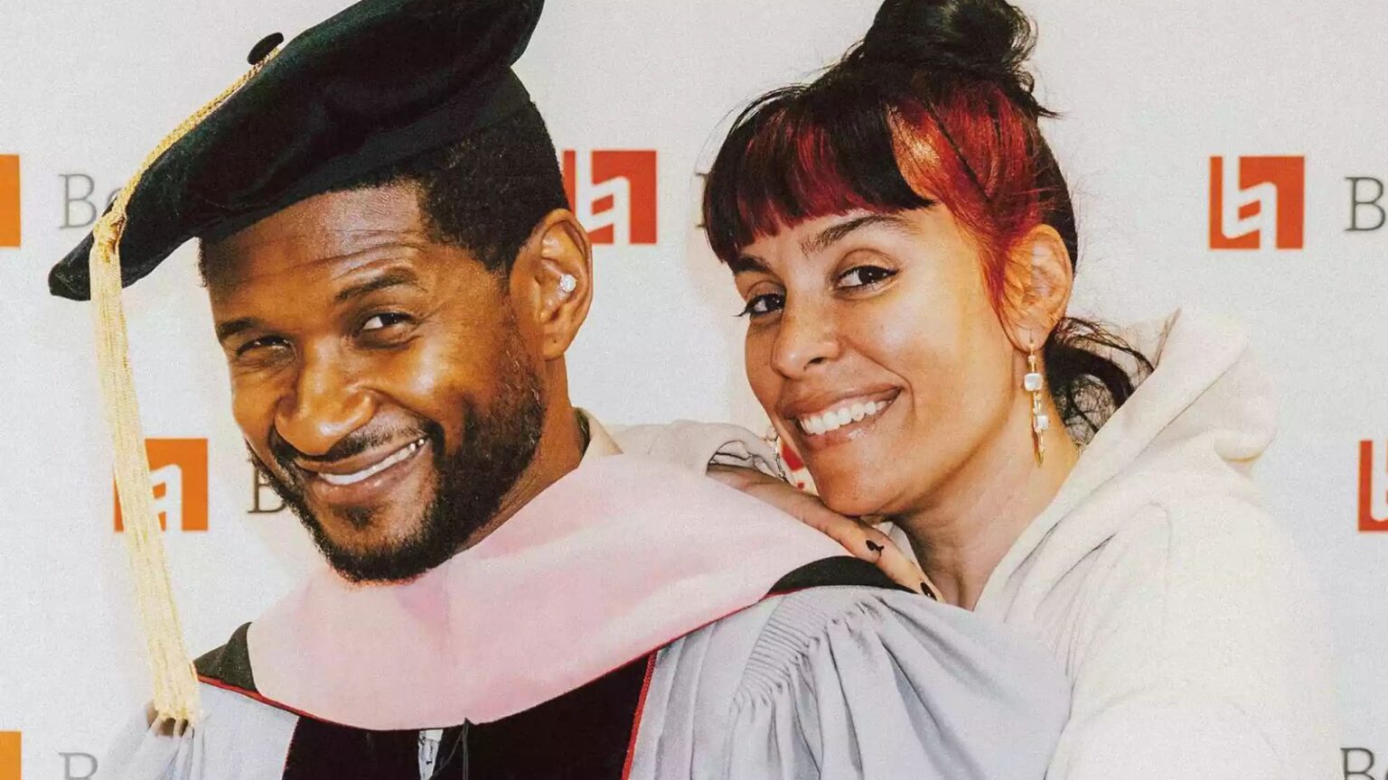 Usher and Jennifer Goicoechea