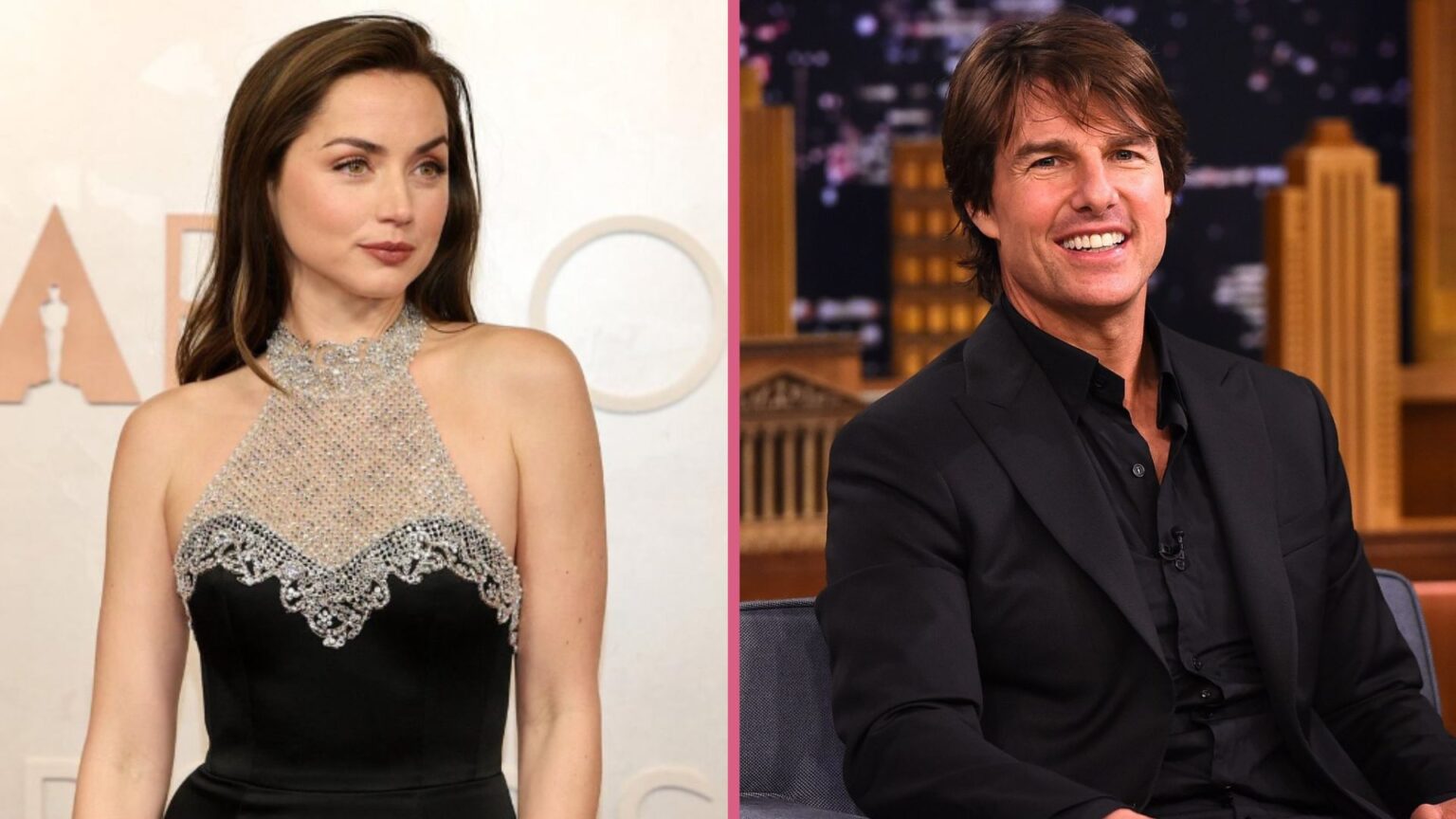Ana De Armas and Tom Cruise