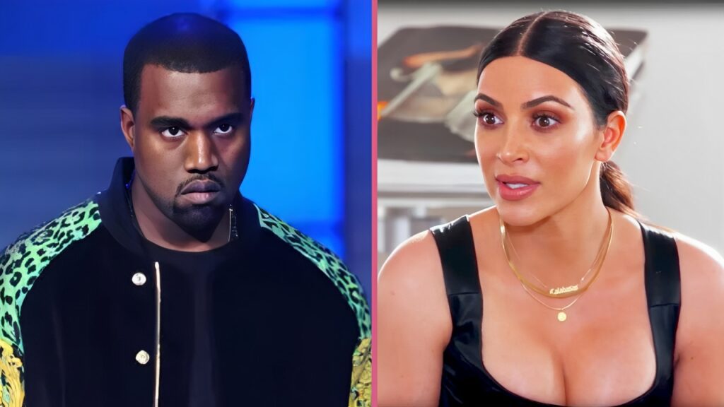 Kanye West Slams “White Women” Kim Kardashian Amid Custody Battle Over Their “Black Children” Kanye West and Kim Kardashian (1)