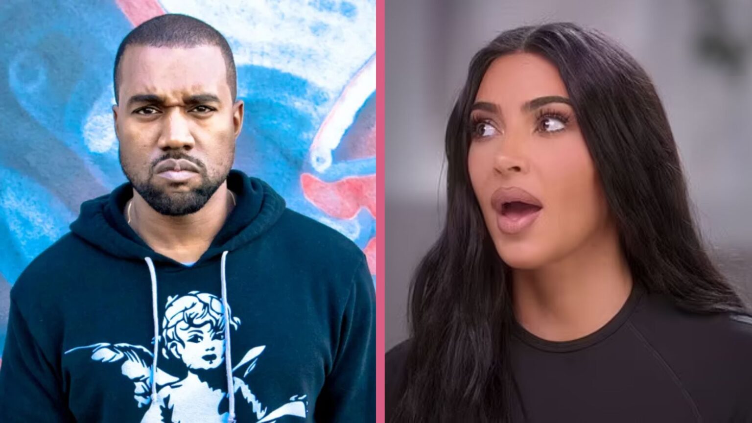 Kanye West and Kim Kardashian