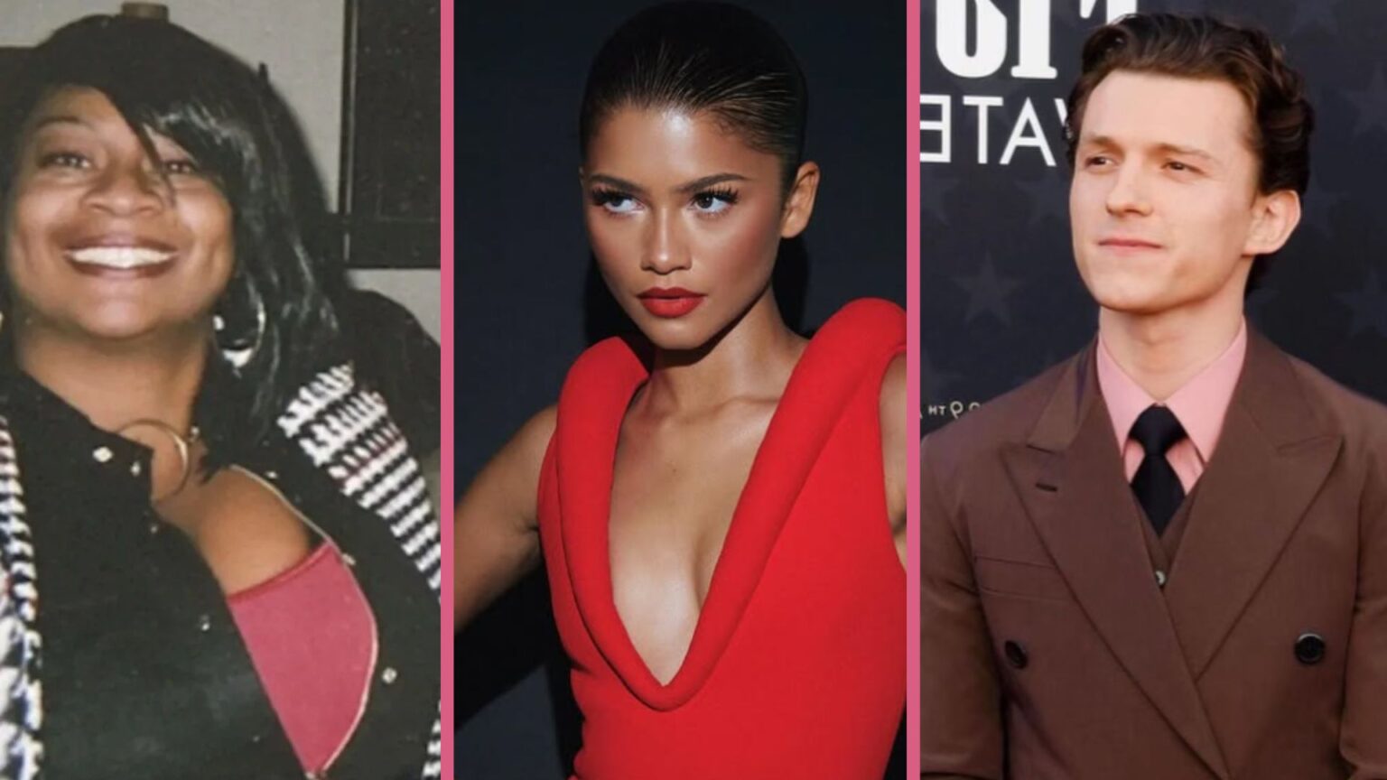 Latonja Coleman, Zendaya, and Tom Holland