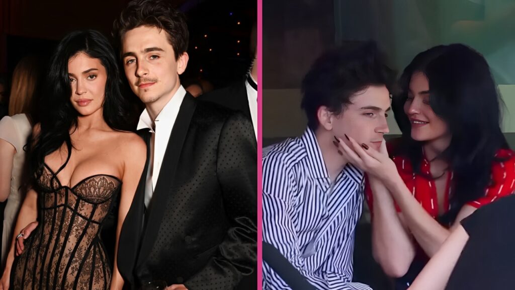 Timothée Chalamet Dodges Kylie Jenner’s “Awkward” Kiss On Live TV — See The Viral Clip Kylie Jenner and Timothée Chalamet (1)
