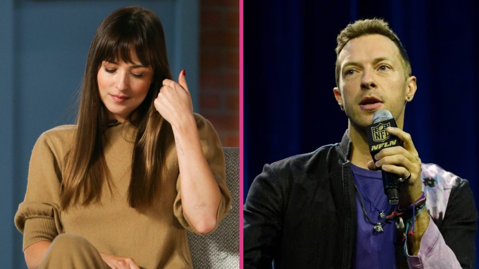 Dakota Johnson and Chris Martin