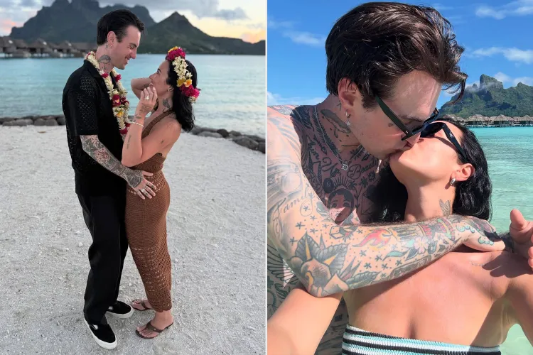 Newlywed Demi Lovato Shares A Dreamy Peek At Tropical Honeymoon With Musician Husband 1 Demi Lovato and Jordan 'Jutes' Lutes on their dreamy coastal vacation