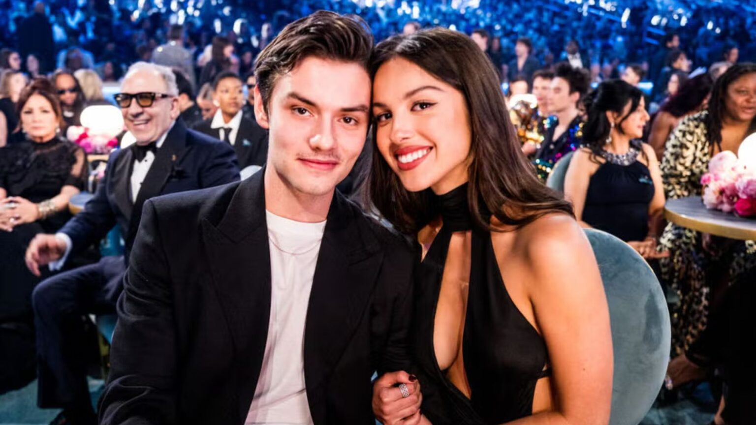 Louis Partridge and Olivia Rodrigo